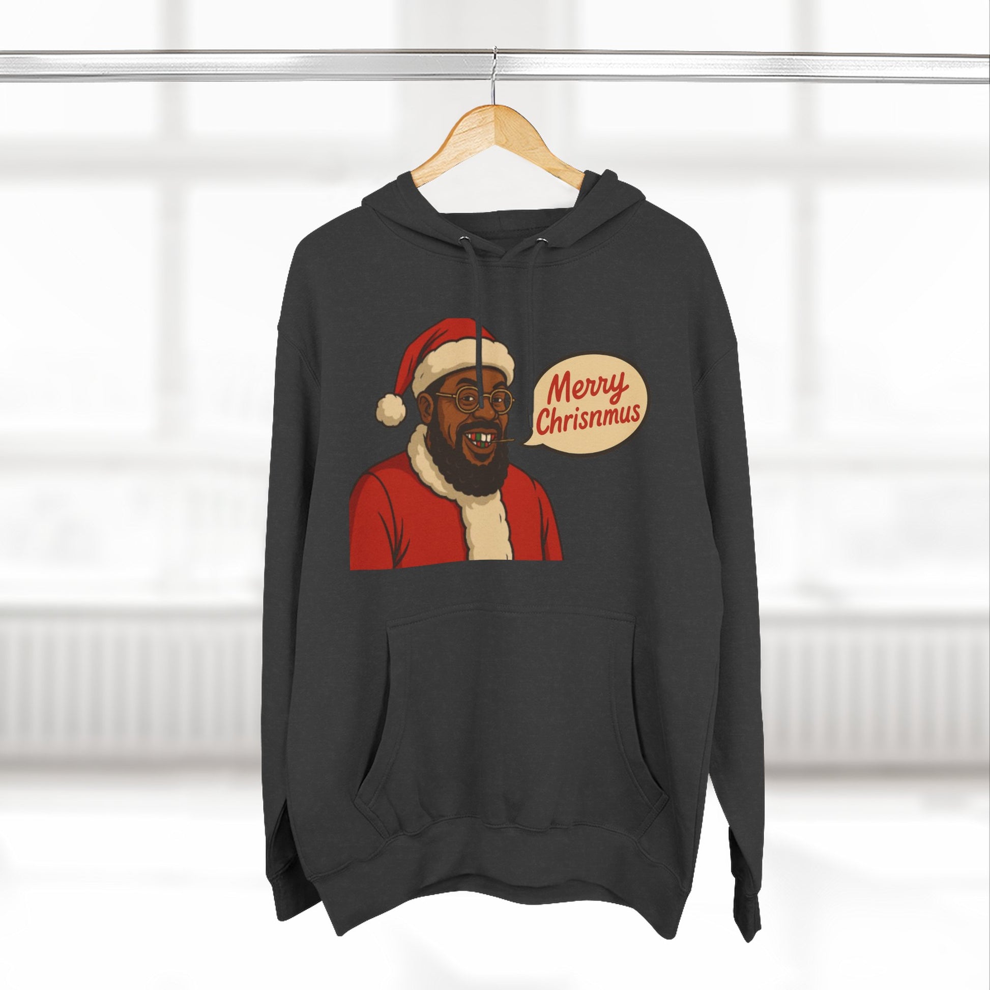 Santa "Merry Chrismmus" Festive Holiday Hoodie