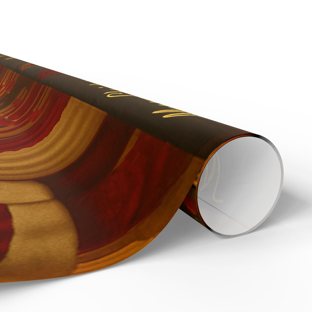 Vintage Santa & Mrs. Claus Merry Christmas Wrapping Paper