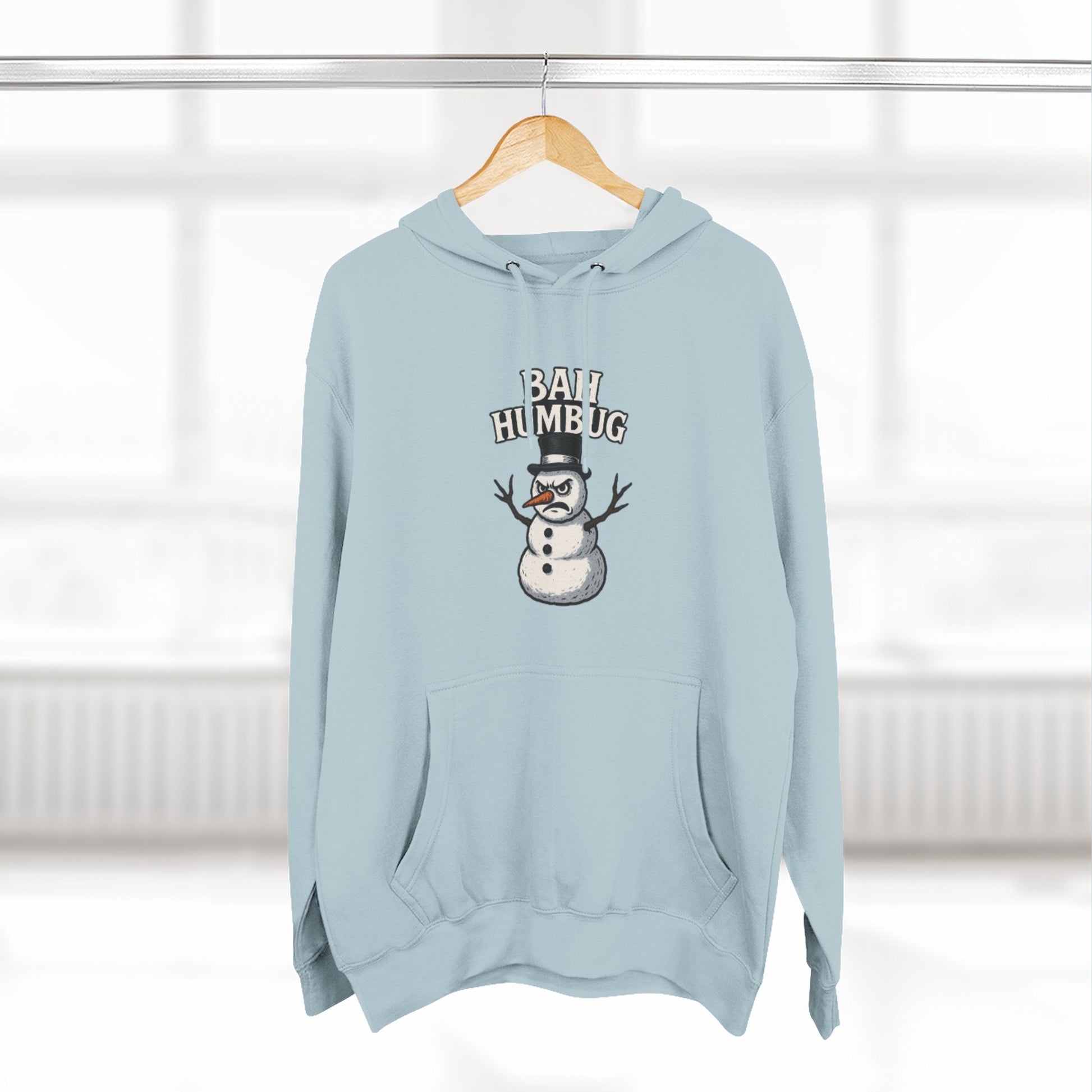 Bah Humbug Snowman Hoodie