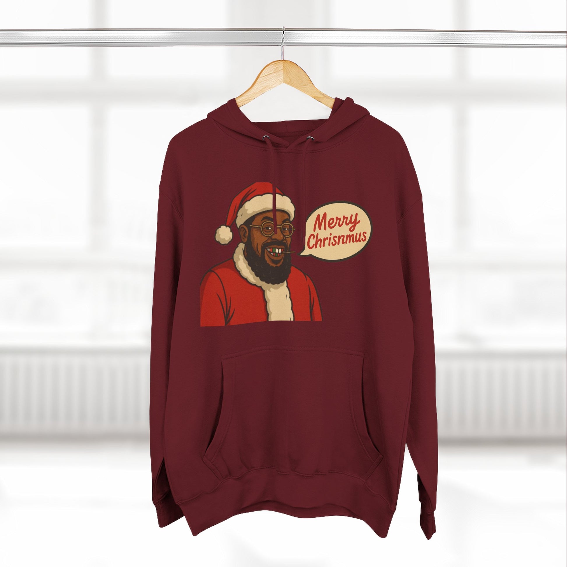 Santa "Merry Chrismmus" Festive Holiday Hoodie