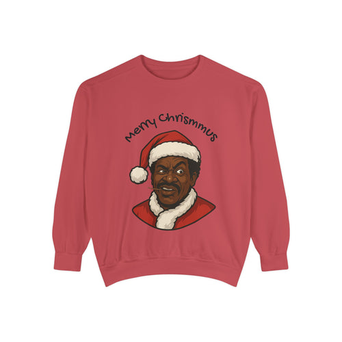 'Merry Christmus' Santa Portrait Holiday Crewneck
